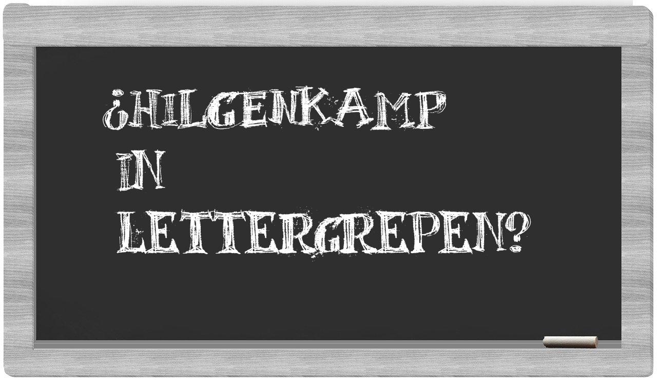 ¿Hilgenkamp en sílabas?