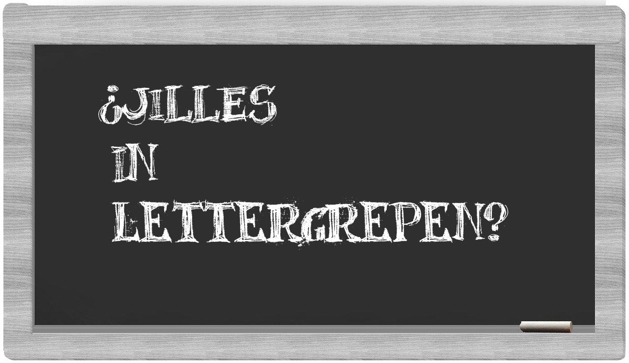 ¿Jilles en sílabas?