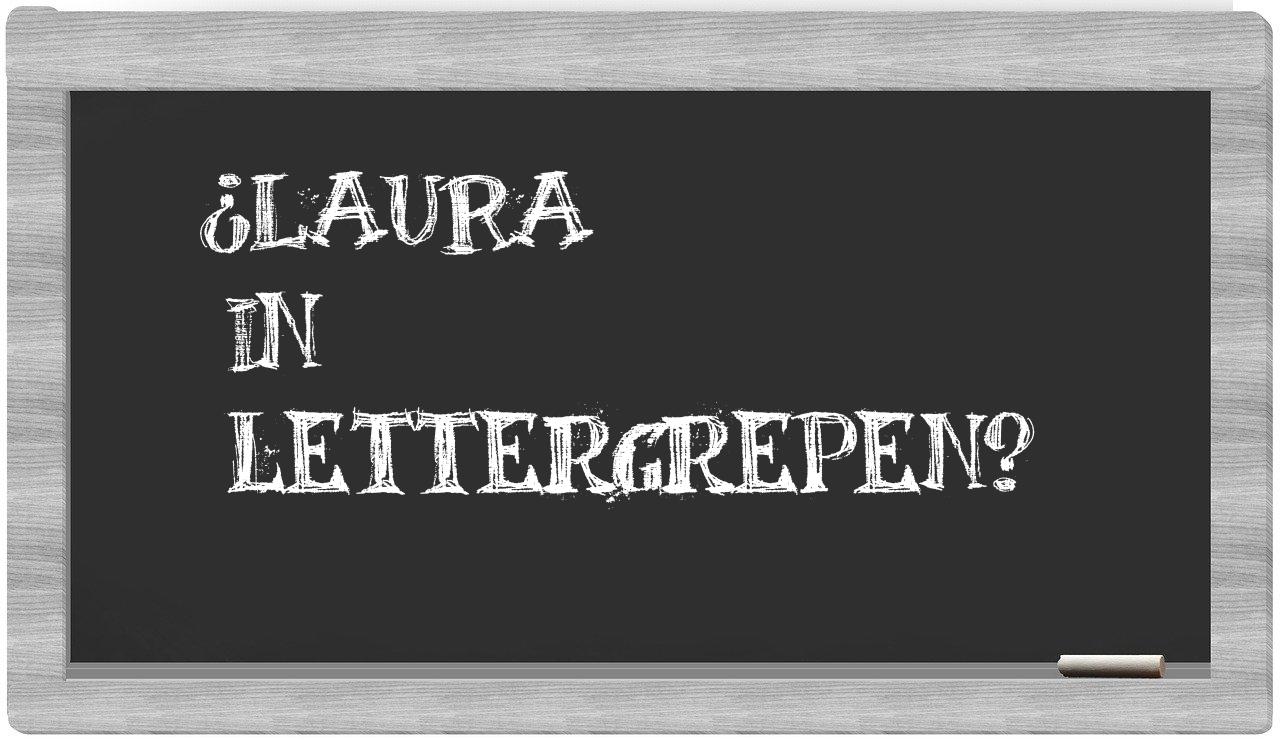 ¿Laura en sílabas?