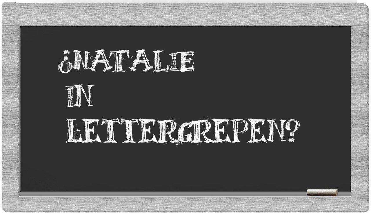 Natalie in syllables