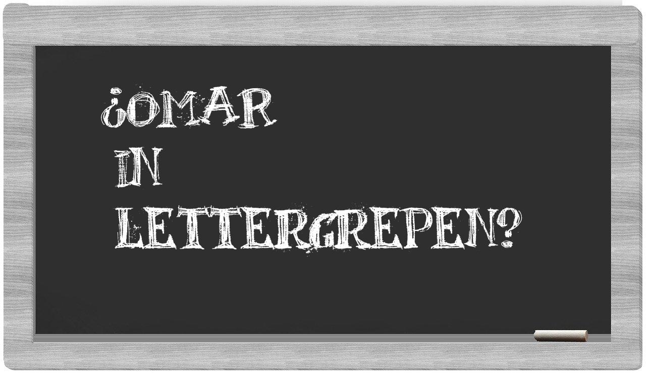 ¿Omar en sílabas?
