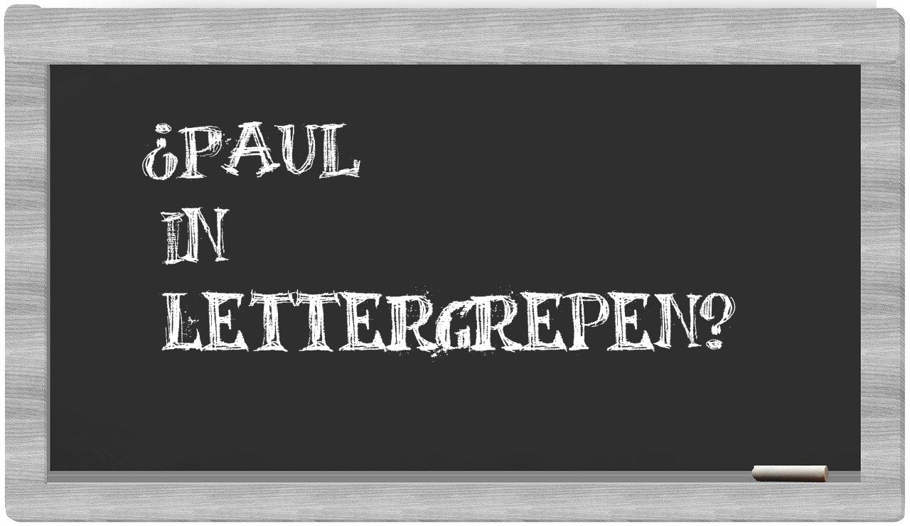 ¿Paul en sílabas?