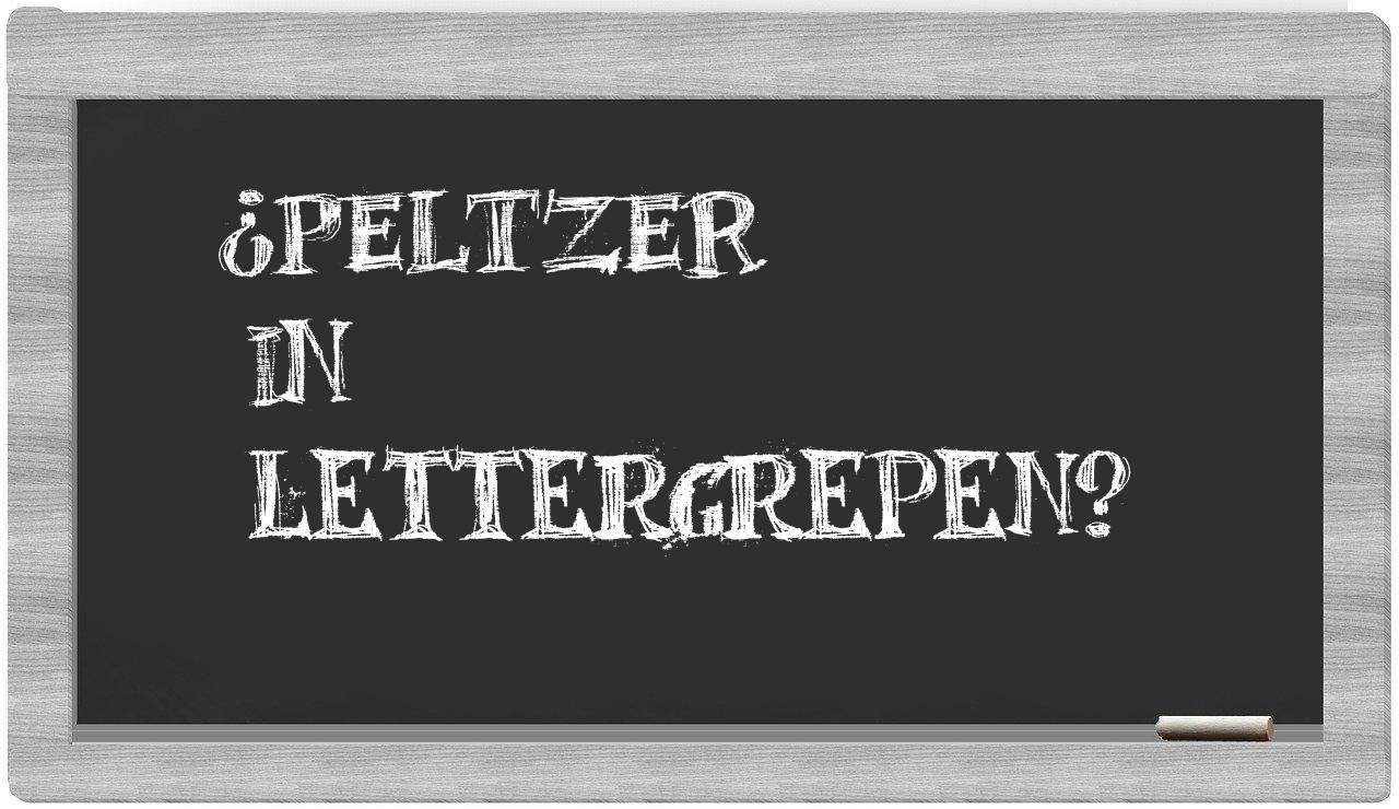 ¿Peltzer en sílabas?