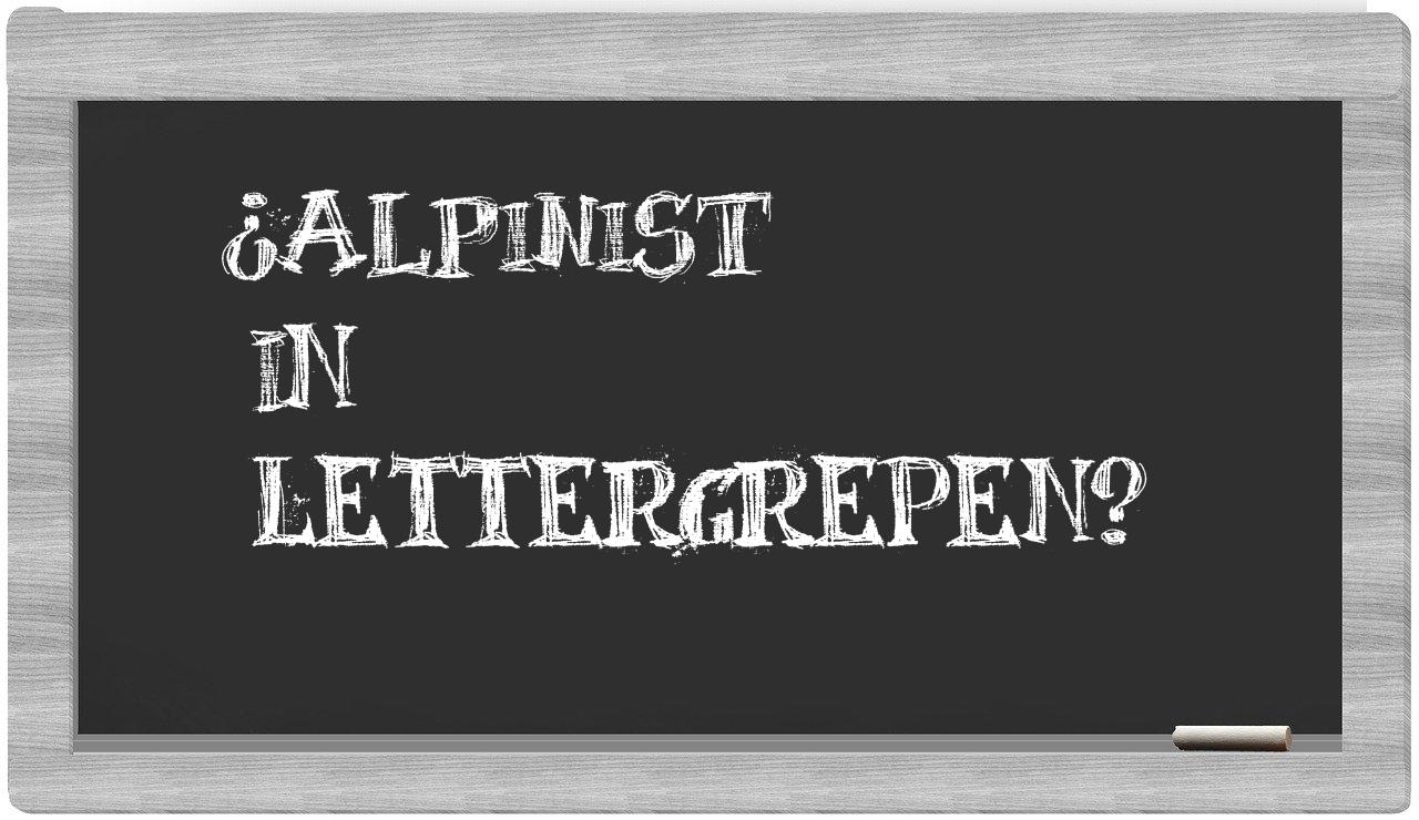 alpinist in syllables
