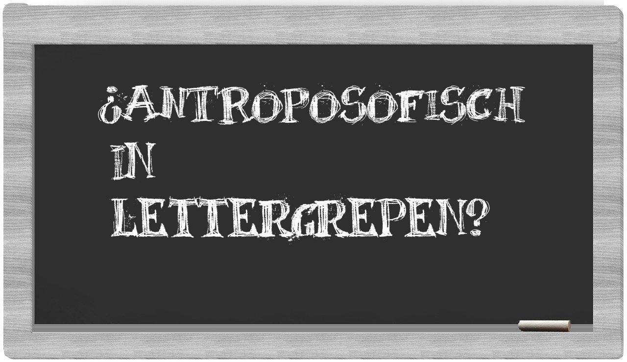 antroposofisch in syllables