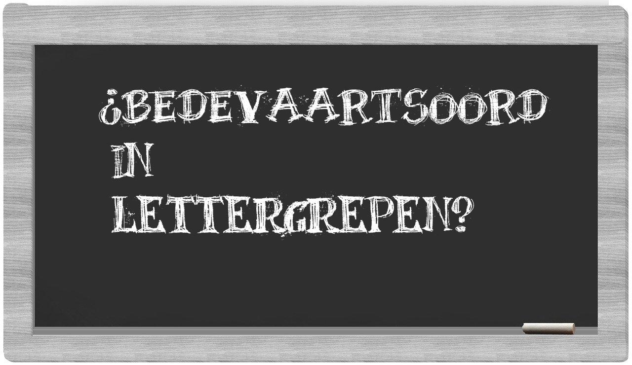 ¿bedevaartsoord en sílabas?