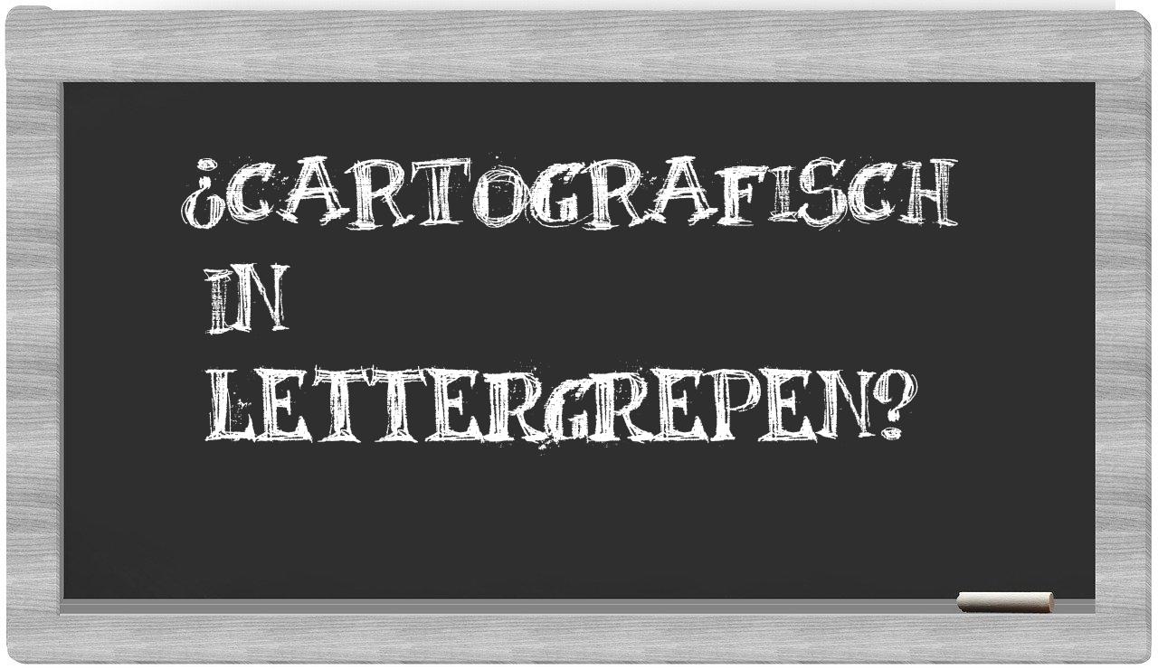 ¿cartografisch en sílabas?