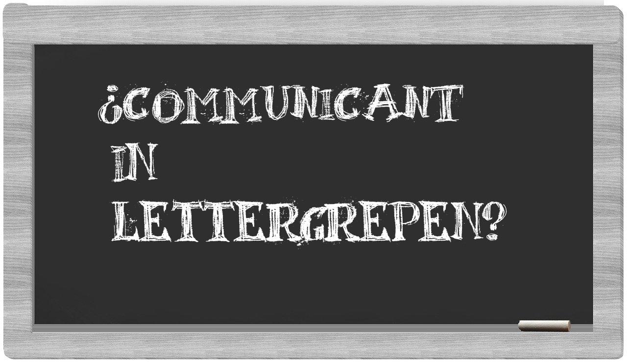 ¿communicant en sílabas?