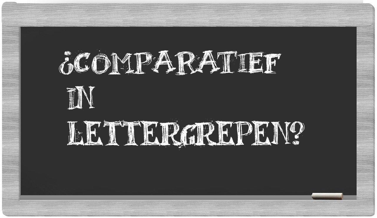 comparatief in syllables
