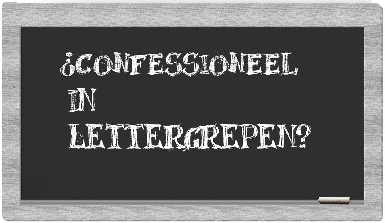 confessioneel in syllables