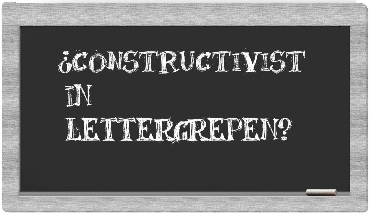 constructivist in syllables