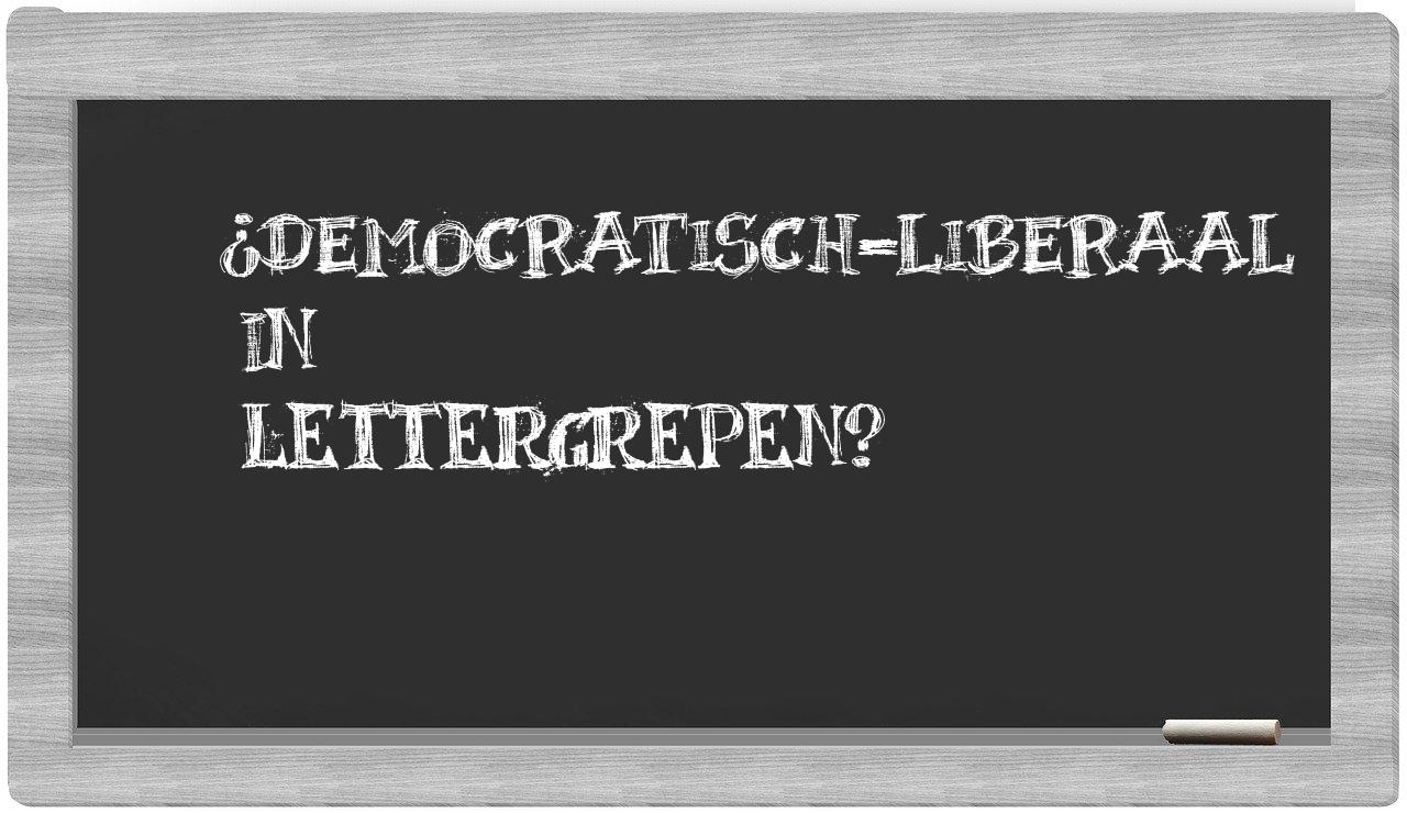 ¿democratisch-liberaal en sílabas?