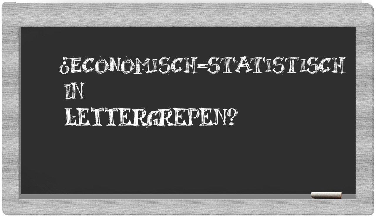 ¿economisch-statistisch en sílabas?