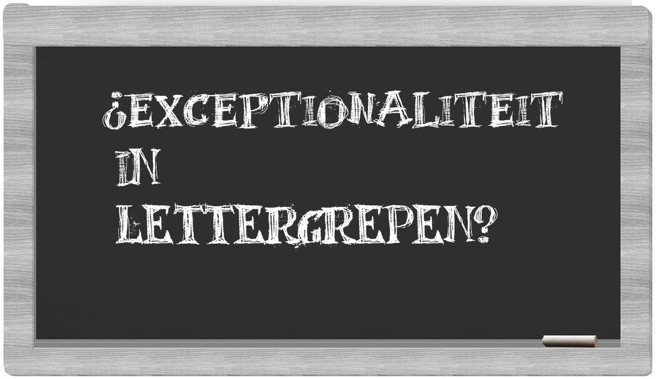 ¿exceptionaliteit en sílabas?