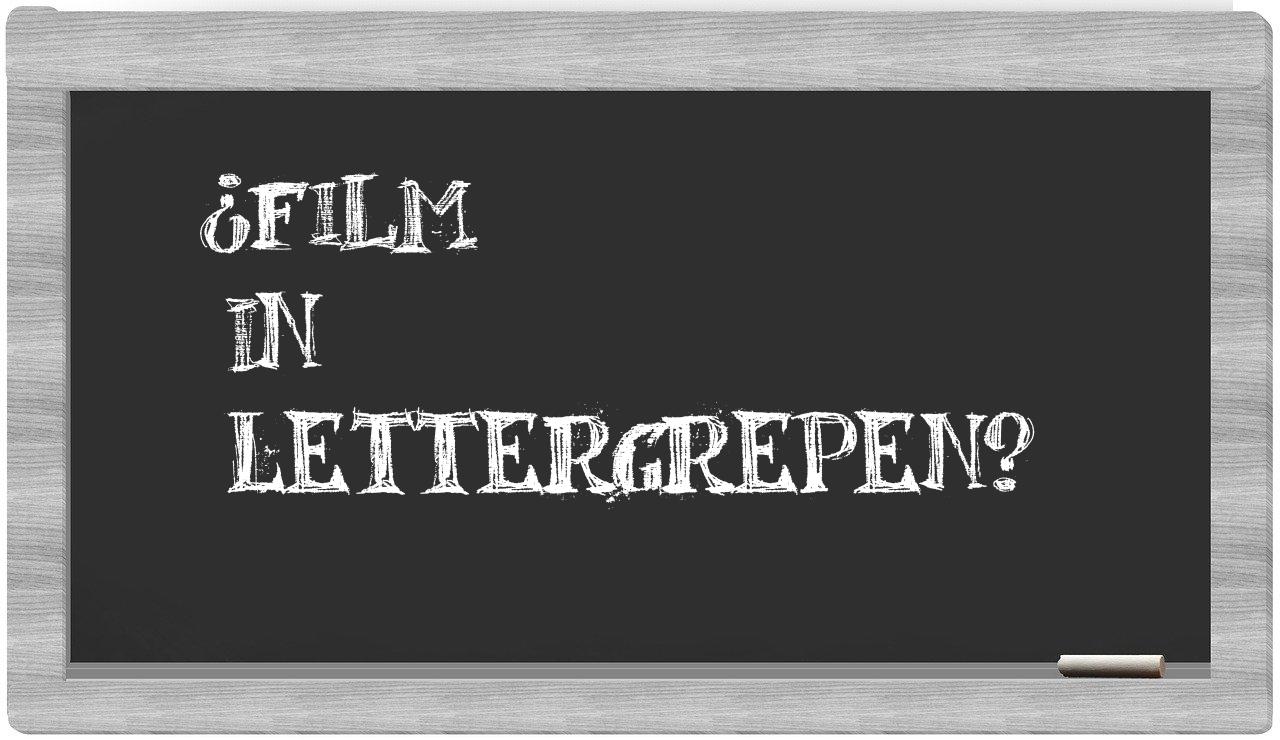 ¿film en sílabas?