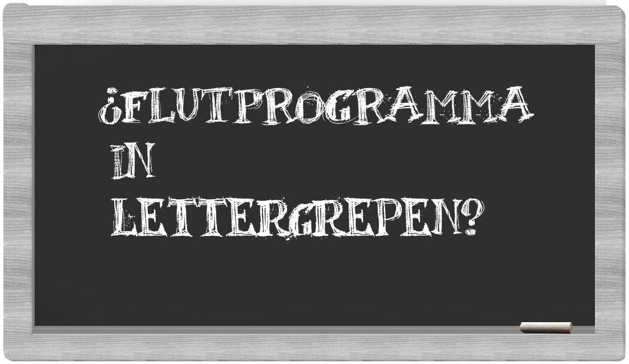 ¿flutprogramma en sílabas?