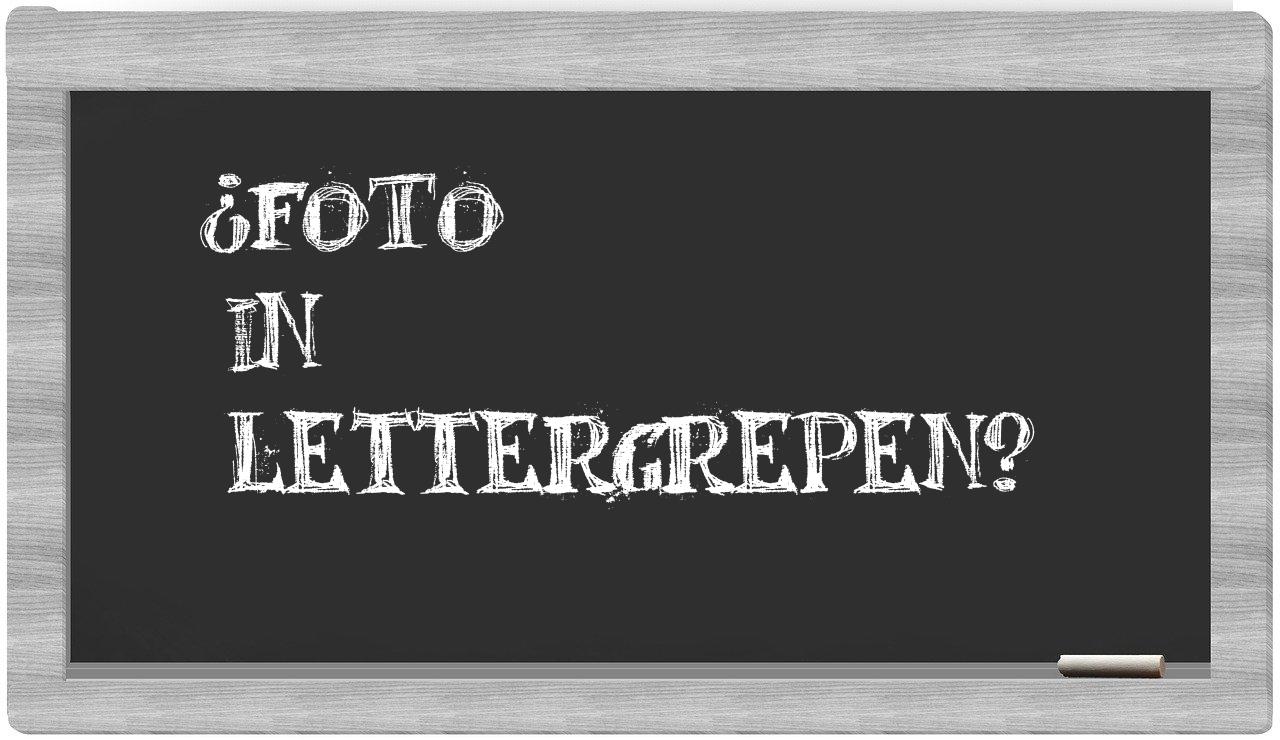 ¿foto en sílabas?