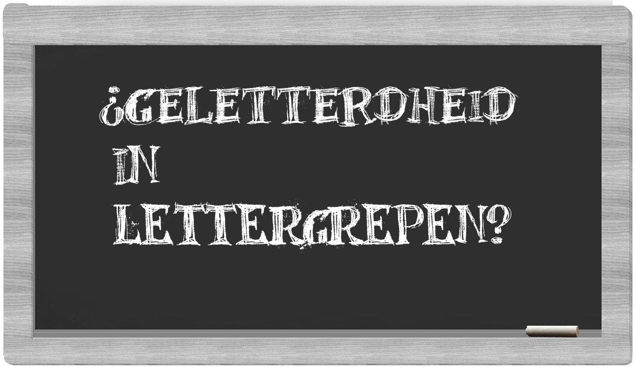 geletterdheid in syllables