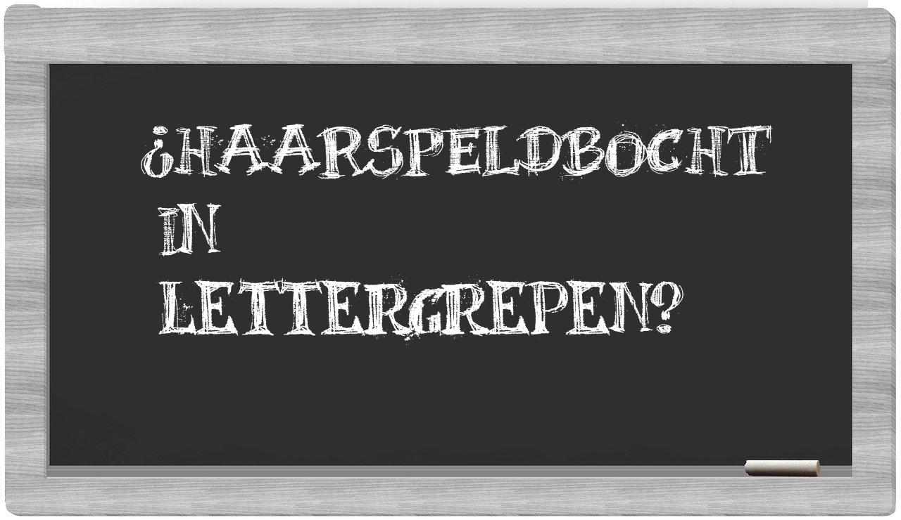 ¿haarspeldbocht en sílabas?