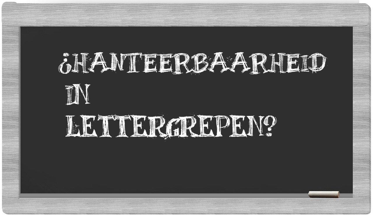 ¿hanteerbaarheid en sílabas?