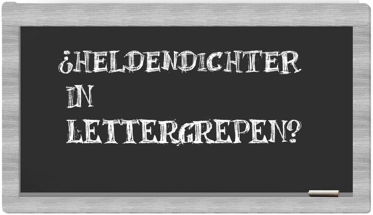 heldendichter in syllables
