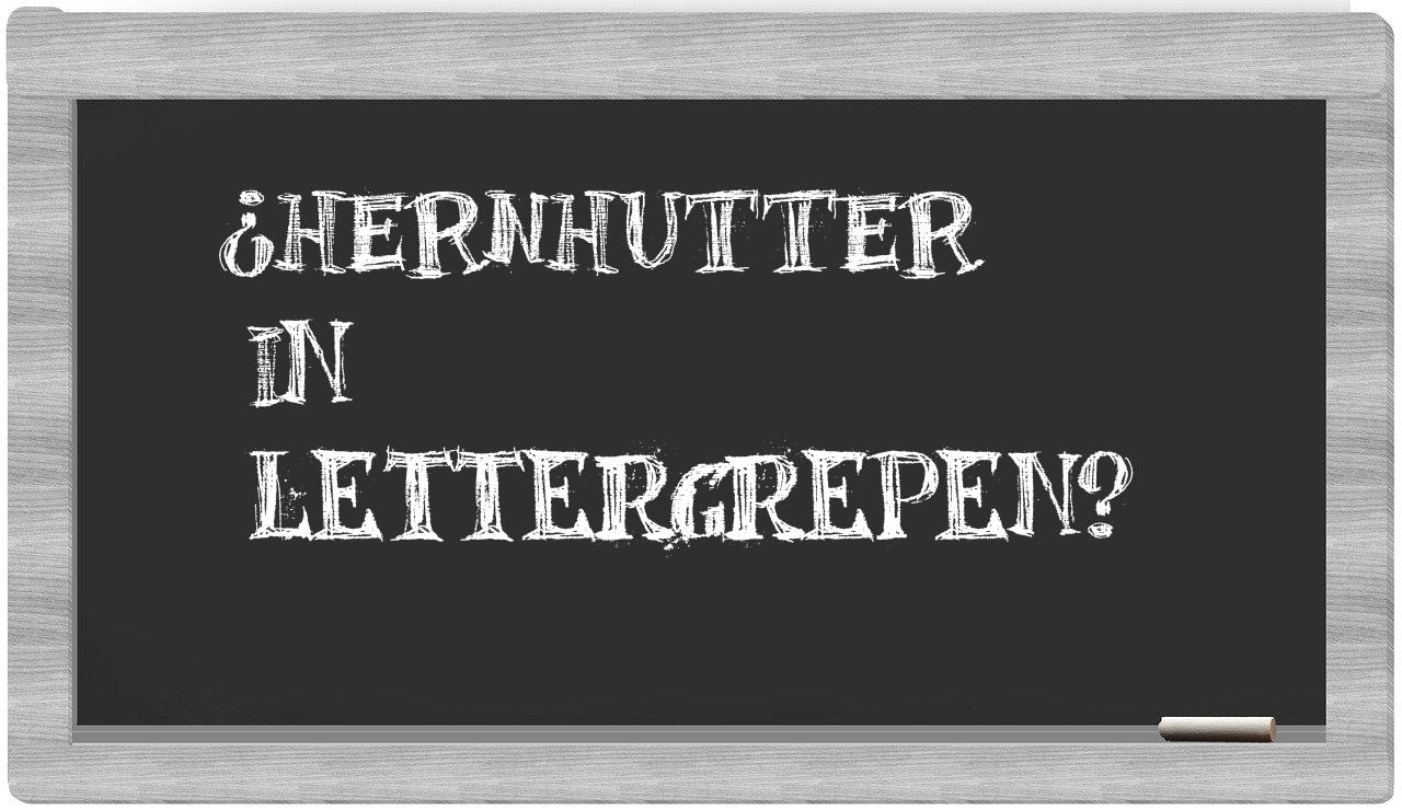 hernhutter in syllables