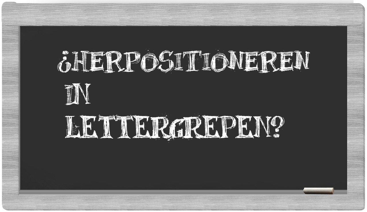herpositioneren in syllables