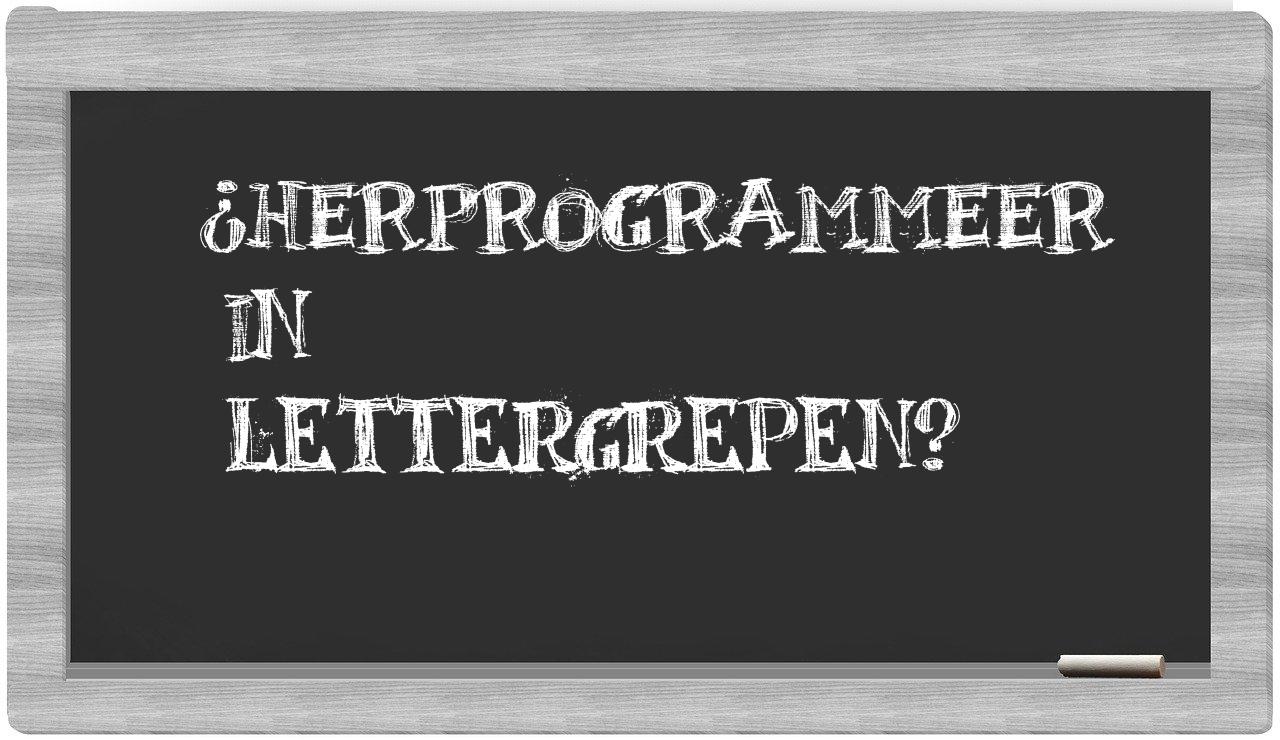 herprogrammeer in syllables