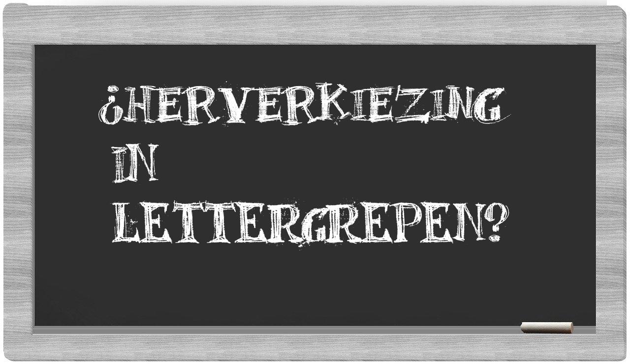 herverkiezing in syllables