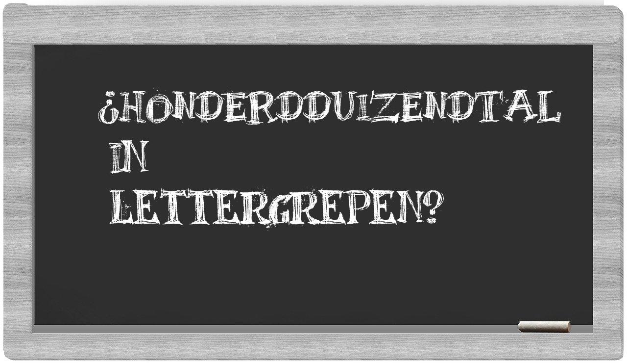 honderdduizendtal in syllables