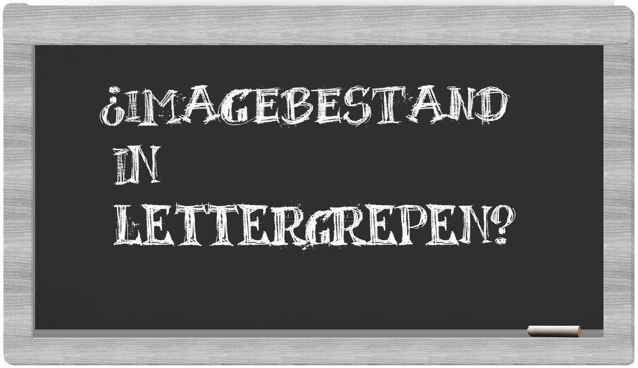 ¿imagebestand en sílabas?