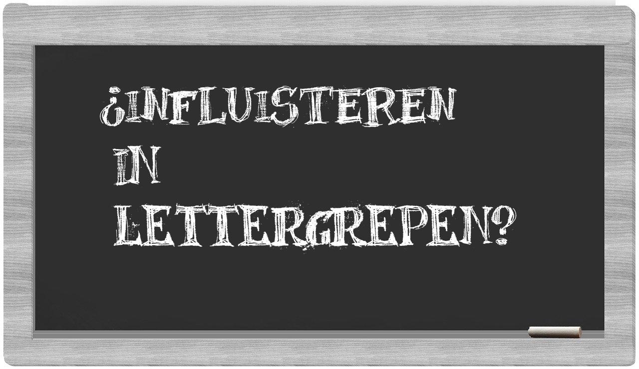 ¿influisteren en sílabas?