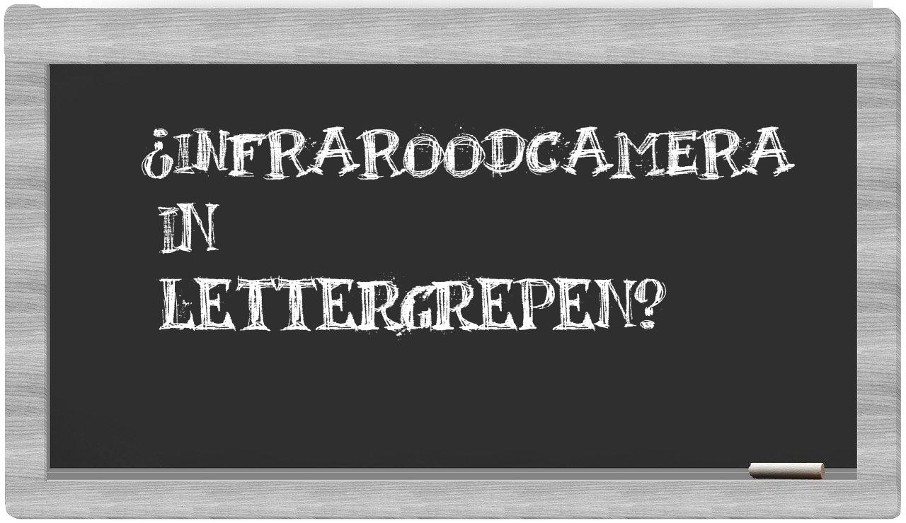¿infraroodcamera en sílabas?