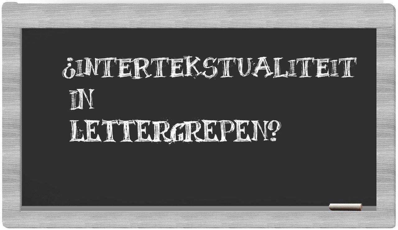 ¿intertekstualiteit en sílabas?
