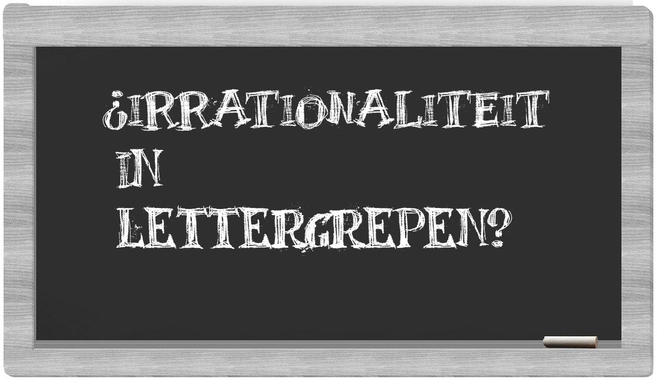 irrationaliteit in syllables