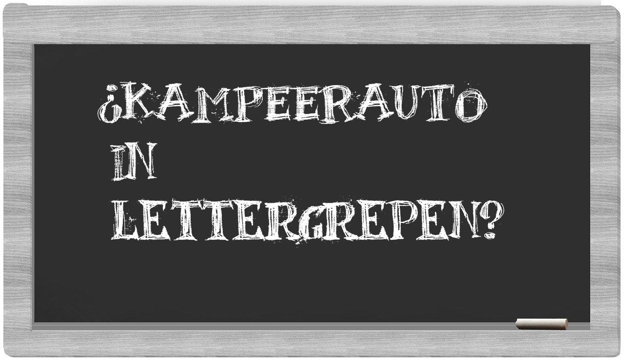 kampeerauto in syllables