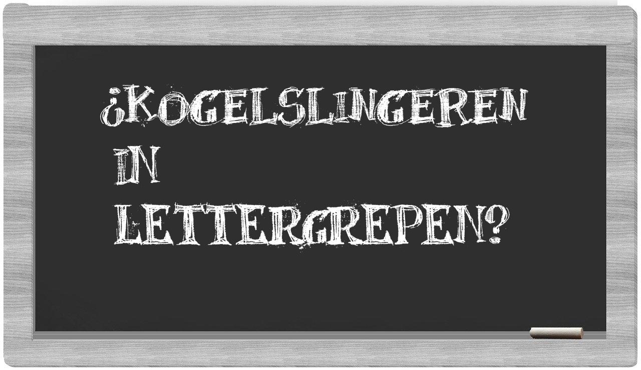 kogelslingeren in syllables