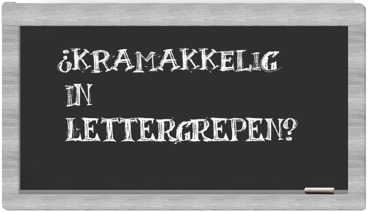 kramakkelig in syllables