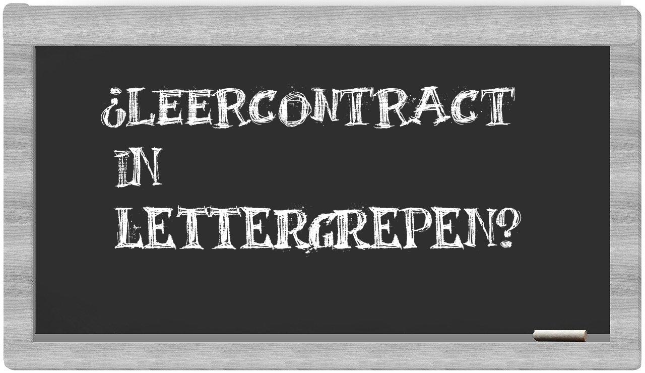 ¿leercontract en sílabas?