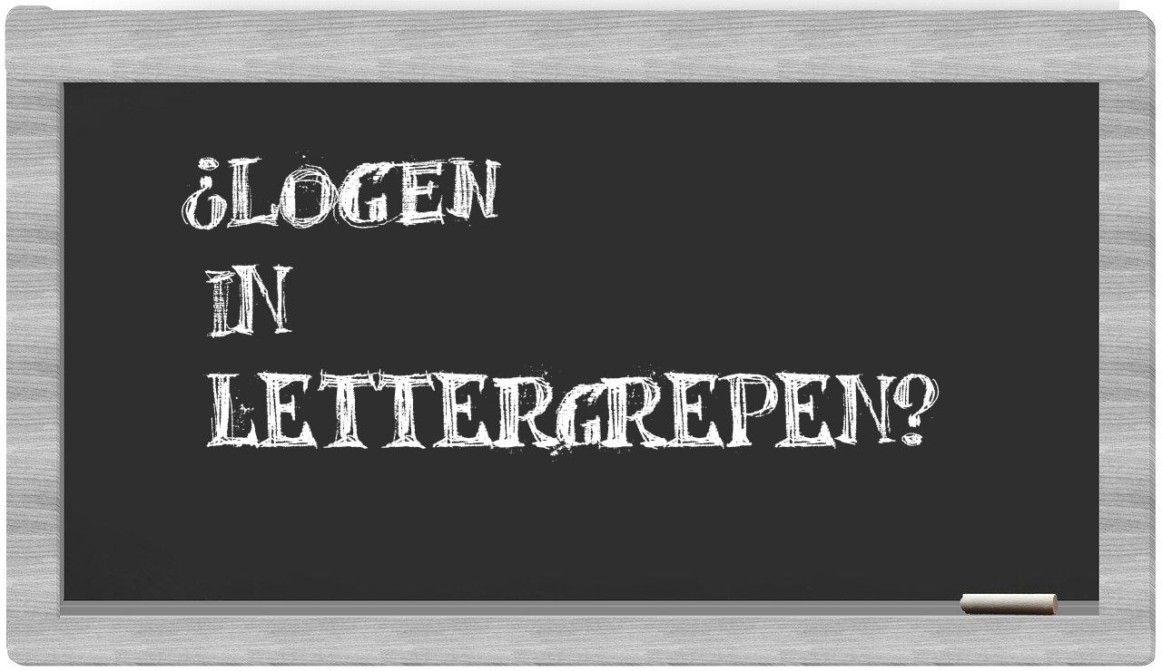 ¿logen en sílabas?