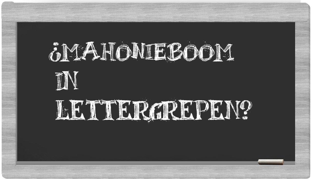 mahonieboom in syllables