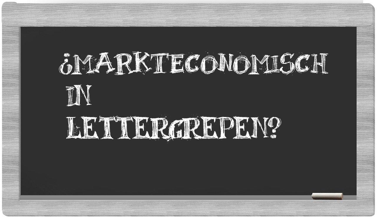 markteconomisch in syllables
