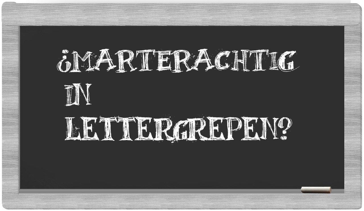 marterachtig in syllables