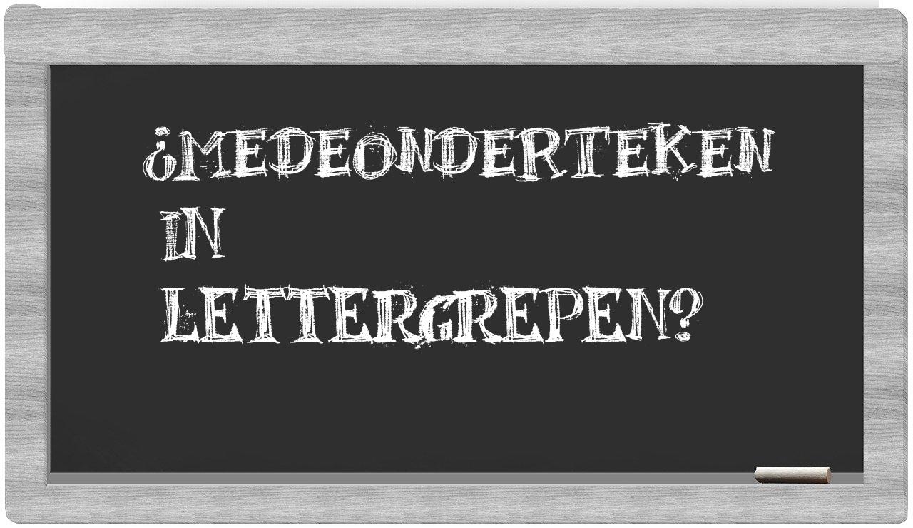 medeonderteken in syllables