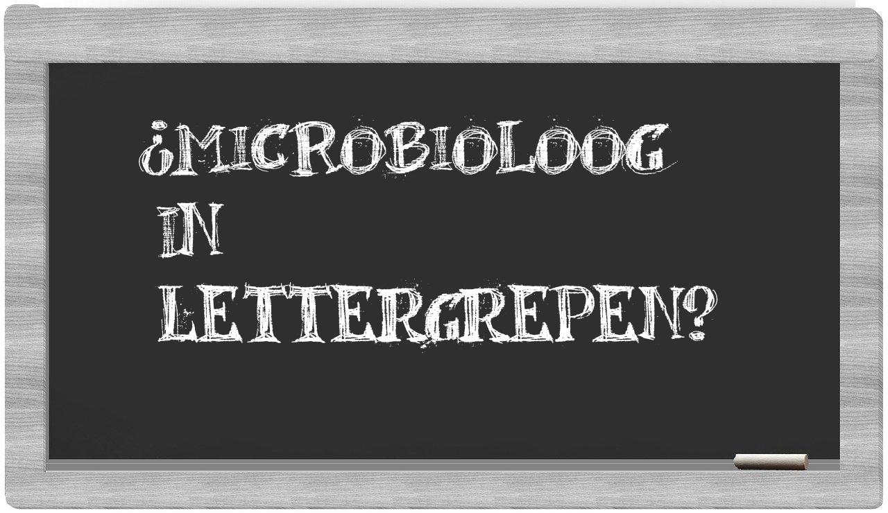 microbioloog in syllables