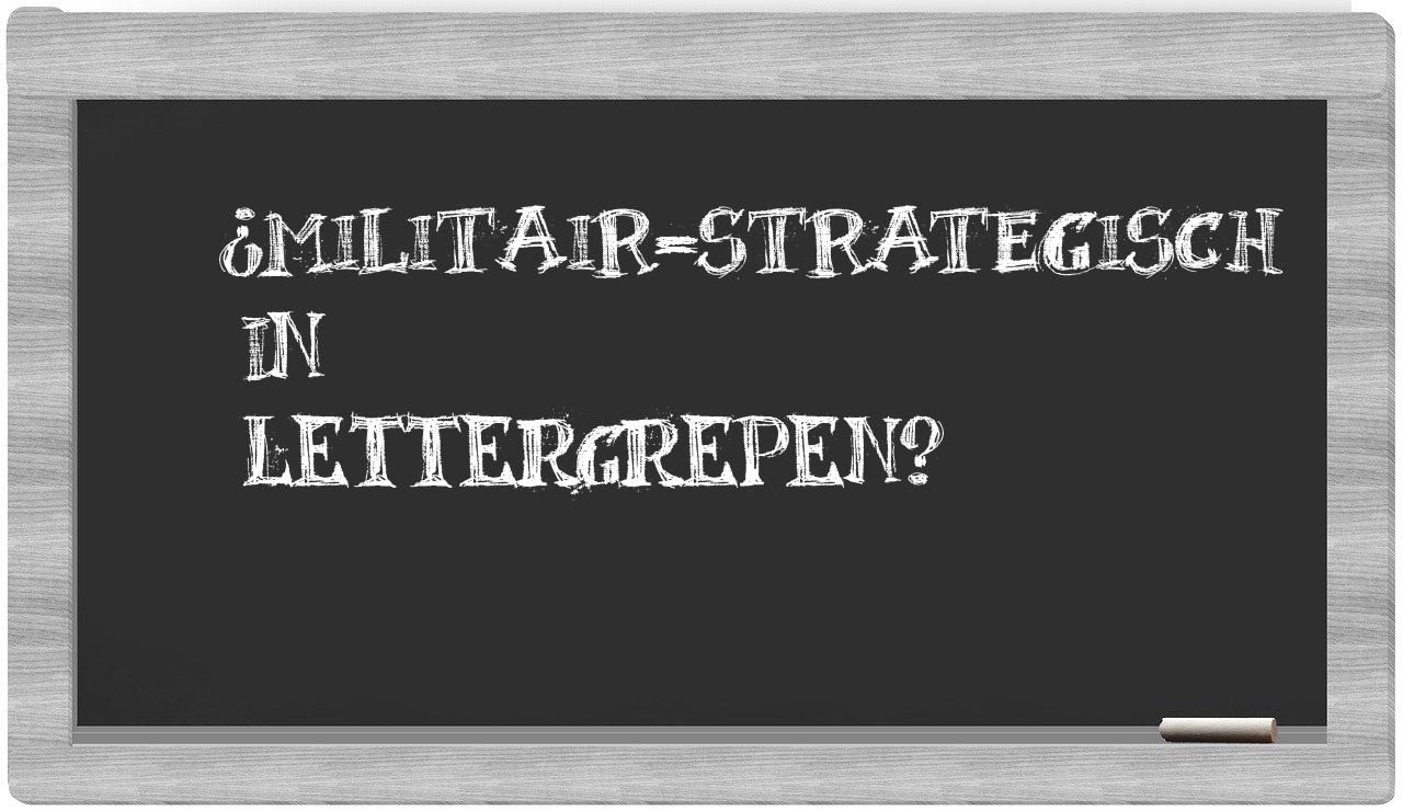 militair-strategisch in syllables