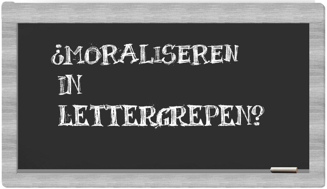 moraliseren in syllables