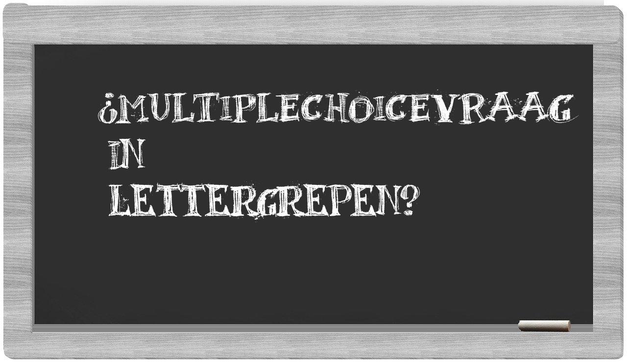 multiplechoicevraag in syllables