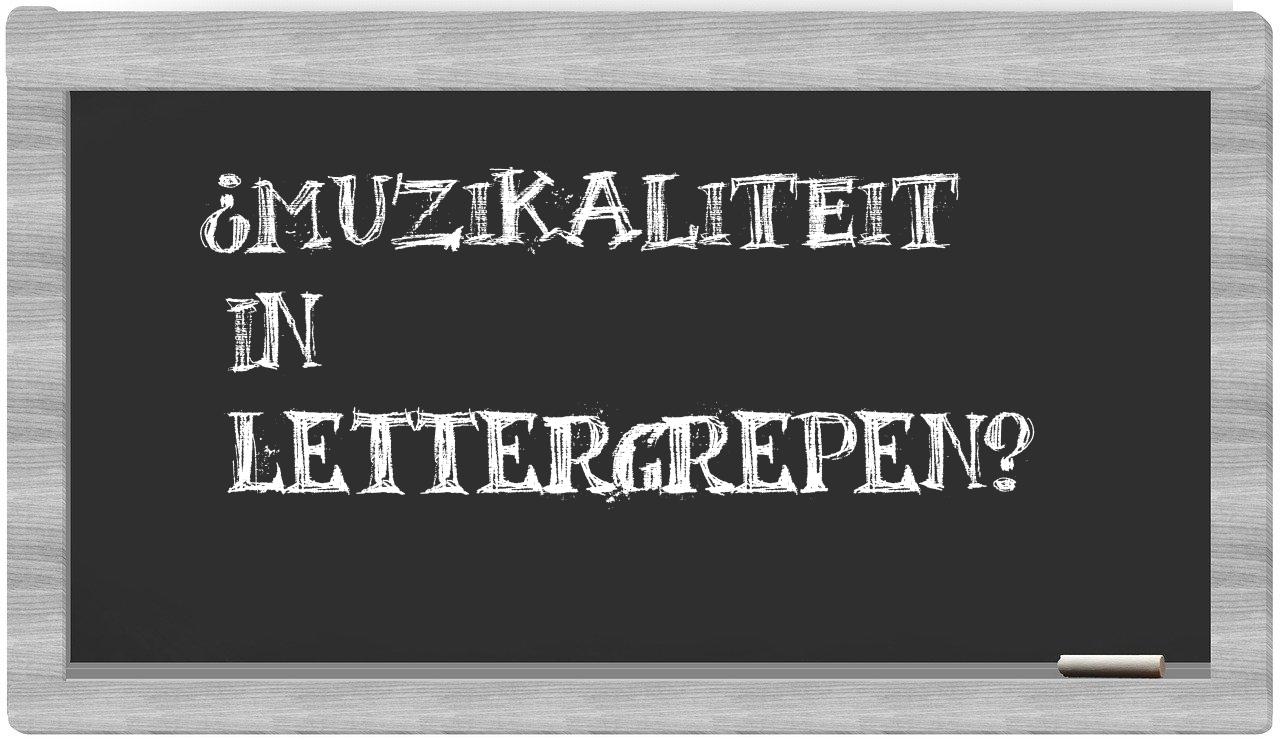muzikaliteit in syllables