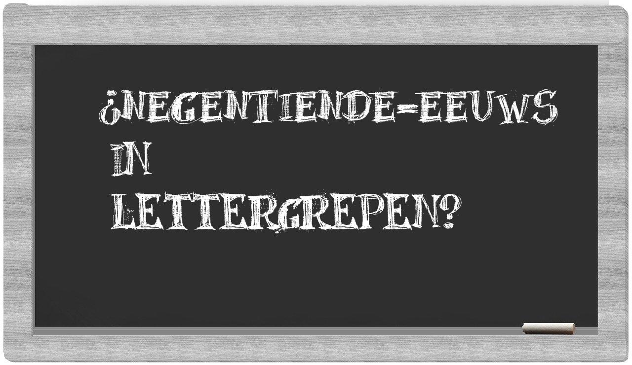 negentiende-eeuws in syllables